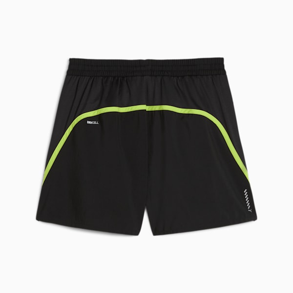 RUN FAV VELOCITY 5" Women's Running Shorts, PUMA Black-with lime pow, large-ZAF