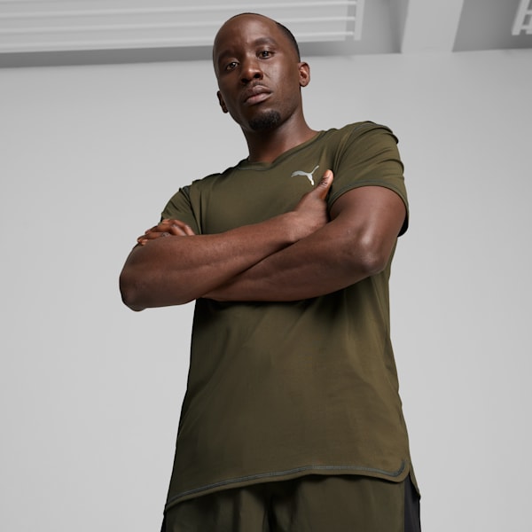 Remera Run Cloudspun, Dark Olive, large-ARG