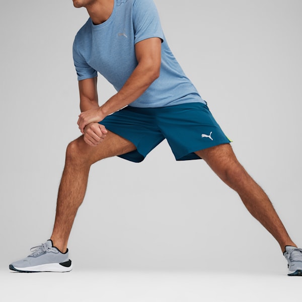 Shorts de running RUN FAV Velocity 17cm para hombre, Ocean Tropic, large-ARG