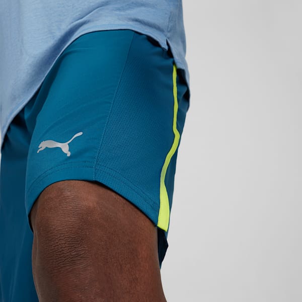 Shorts de running RUN FAV Velocity 17cm para hombre, Ocean Tropic, large-ARG
