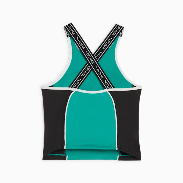 Playera sin mangas para mujer PUMA FIT, Sparkling Green, large-MEX