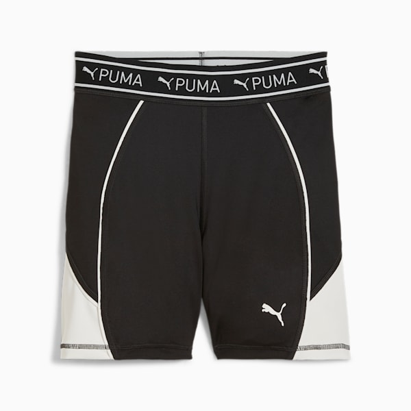 Shorts para mujer train strong, PUMA Black-Vapor Gray, large-ARG