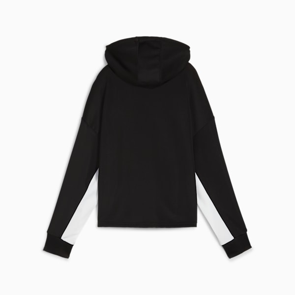 Buzo de tejido doble con capucha PUMA FIT para mujer, Puma Black, large-ARG