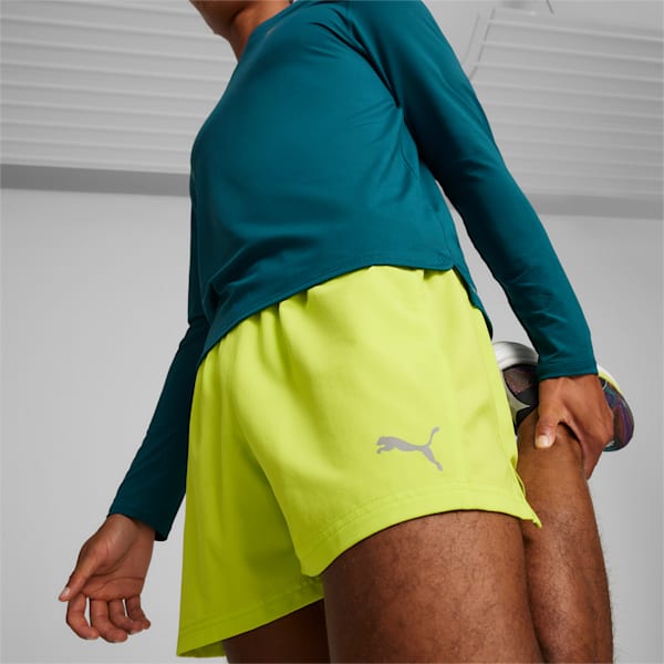 RUN VELOCITY ULTRAWEAVE 5" Men's Running Shorts, Lime Pow, large-ZAF