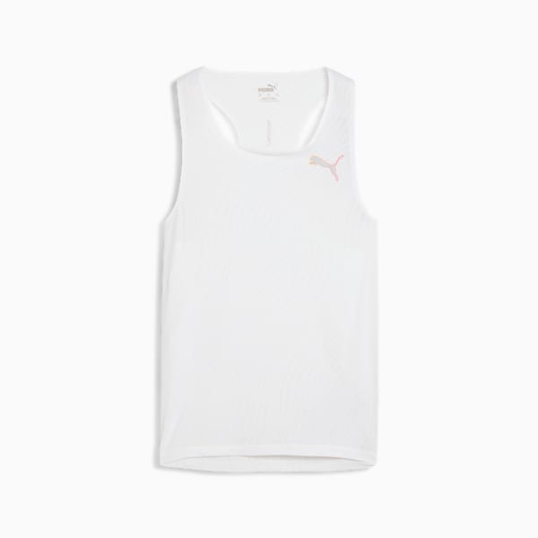 RUN ULTRASPUN Men's Running Singlet, PUMA White-AOP, large-ZAF
