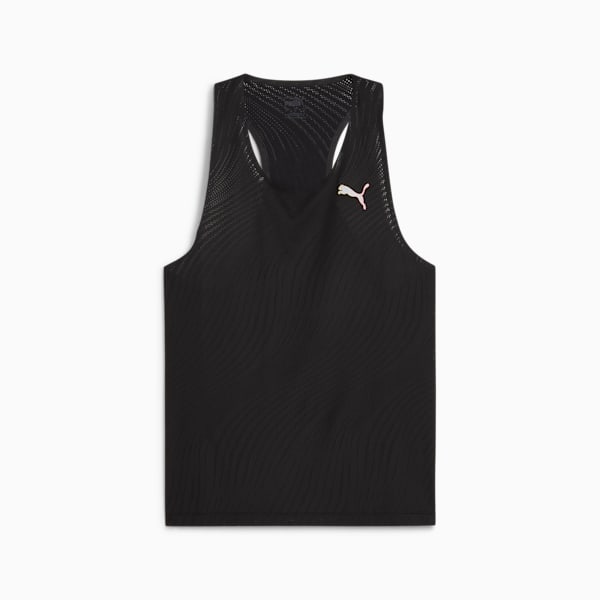 RUN ULTRASPUN Men's Running Singlet, PUMA Black-AOP, large-ZAF