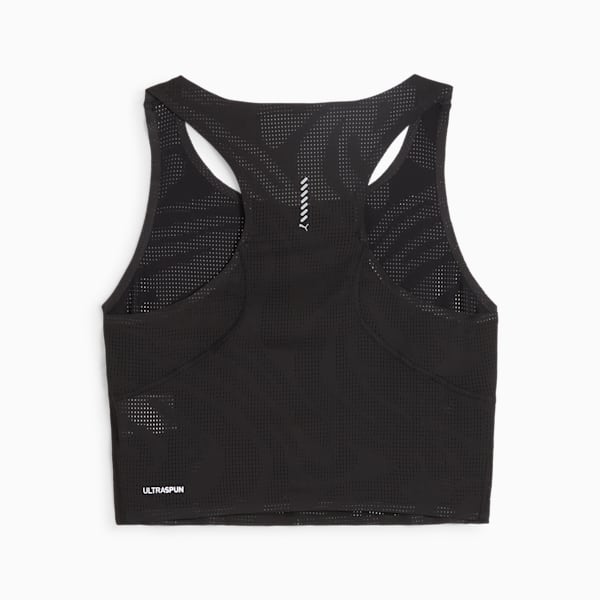 Crop Top Run Ultraspun para mujer, PUMA Black, large-ARG