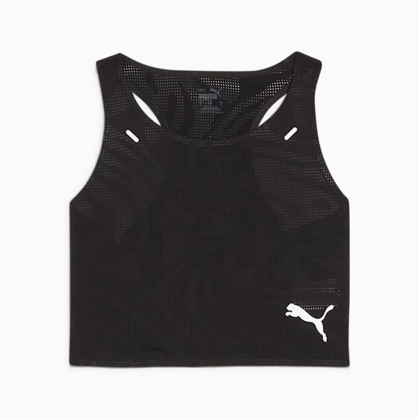 Crop Top Run Ultraspun para mujer, PUMA Black, large-ARG
