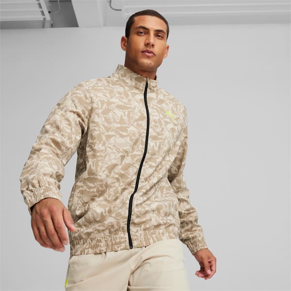 Campera PUMA Fit para hombre, Putty-Q1 print, large-ARG