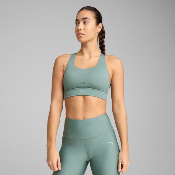 Sports bra PWRbreathe RUN, Green Moon, large-MEX