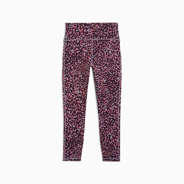 Mallas 7/8 de entrenamiento con cintura alta para mujer Train Fave, Midnight Plum-Skin AOP, large-MEX