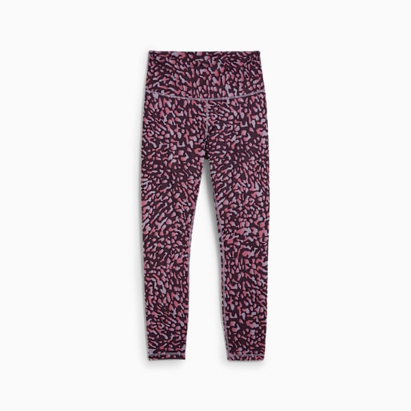 Mallas 7/8 de entrenamiento con cintura alta para mujer Train Fave, Midnight Plum-Skin AOP, large-MEX