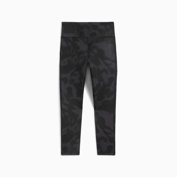Train Fave Women's High Waisted 7/8 Training Tights, PUMA Black-Floral AOP, large-MEX