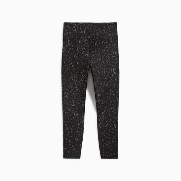 Mallas 7/8 de entrenamiento con cintura alta para mujer Train Fave, PUMA Black-Skin AOP, large-MEX