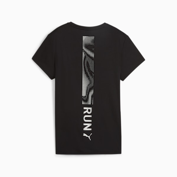 Run Fave Women's Running Tee, PUMA Black, large-MEX