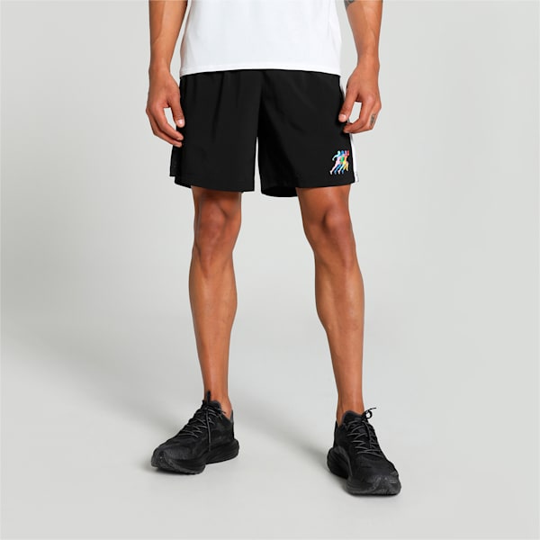Shorts de running PRIDE Velocity para hombre, PUMA Black, large-ARG