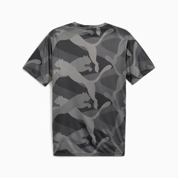 Train Fav AOP Men's Training Tee, PUMA Black-Q2 print, large-MEX