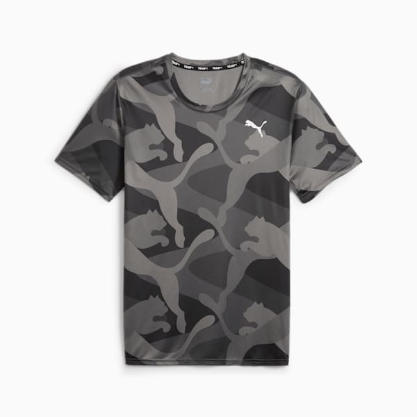 Train Fav AOP Men's Training Tee, PUMA Black-Q2 print, large-MEX