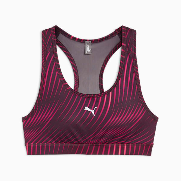 Top deportivo de entrenamiento 4KEEPS para mujer, Midnight Plum-Run AOP, large-ARG