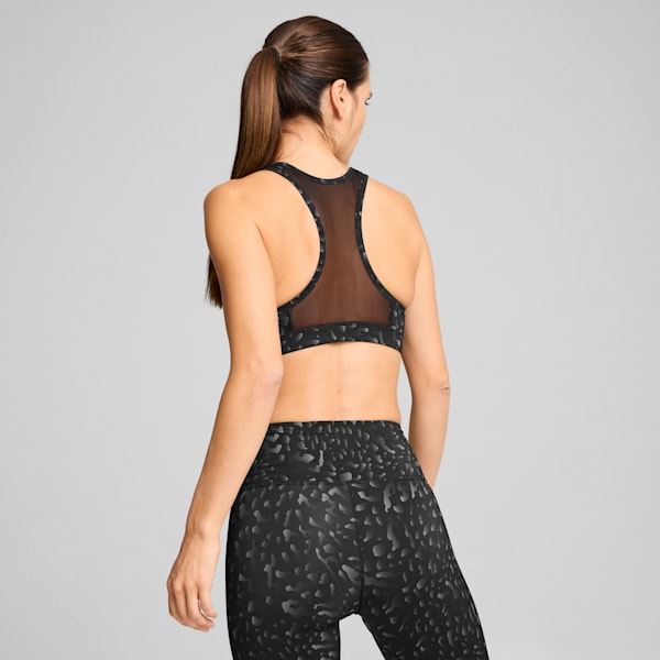 Top deportivo de entrenamiento 4KEEPS para mujer, PUMA Black-Skin AOP, large-MEX