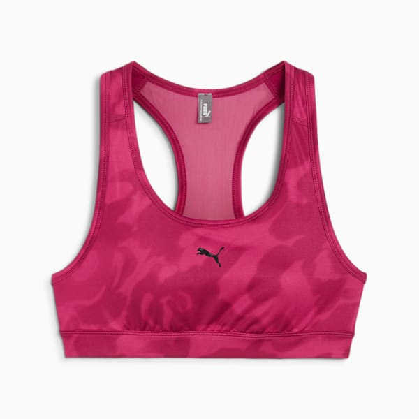 Top deportivo de entrenamiento 4KEEPS para mujer, Magenta Gleam-Floral AOP, large-MEX
