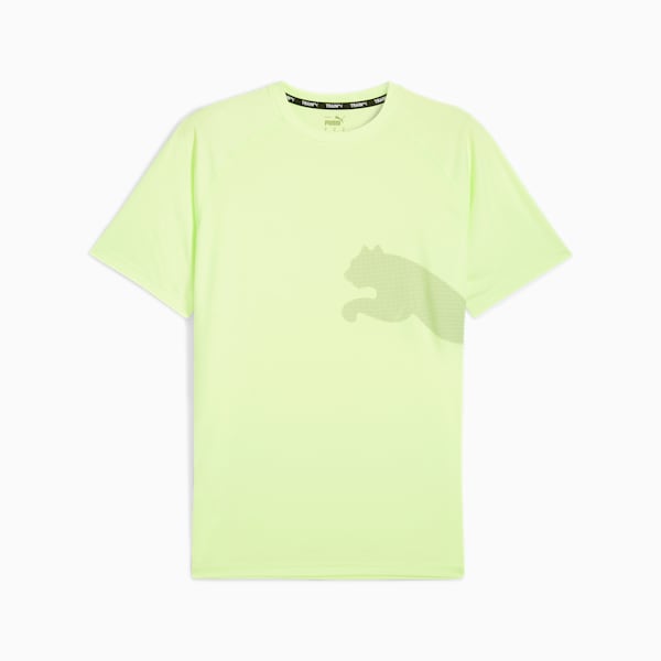 Train All Day Big Cat Men's Tee, Fizzy Apple, large-ZAF