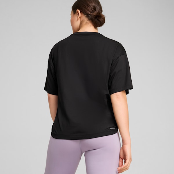 Remera STUDIO Twist para mujer, PUMA Black, large-ARG