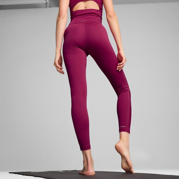 Calzas tiro alto en rib CLOUDSPUN para mujer, Magenta Gleam, large-ARG