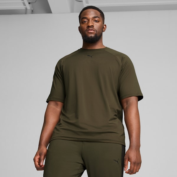 Remera CLOUDSPUN ThermoAdapt para hombre, Dark Olive, large-ARG