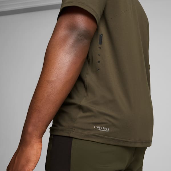 Remera CLOUDSPUN ThermoAdapt para hombre, Dark Olive, large-ARG
