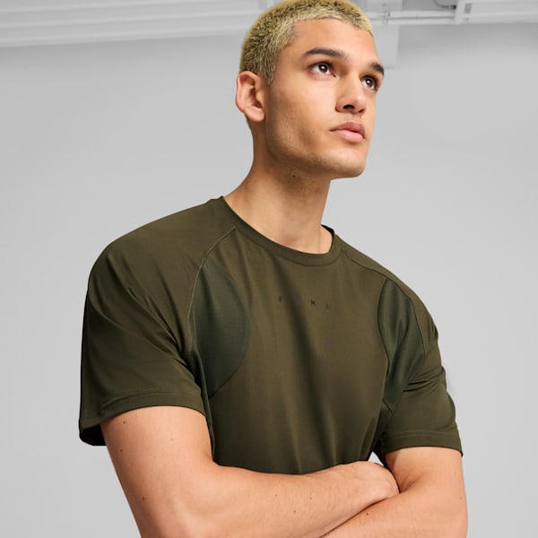 Remera respirable CLOUDSPUN Soft para hombre, Dark Olive, large-ARG