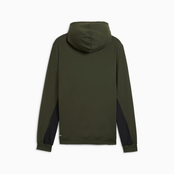 Buzo con capucha CLOUDSPUN para hombre, Dark Olive-PUMA Black, large-ARG