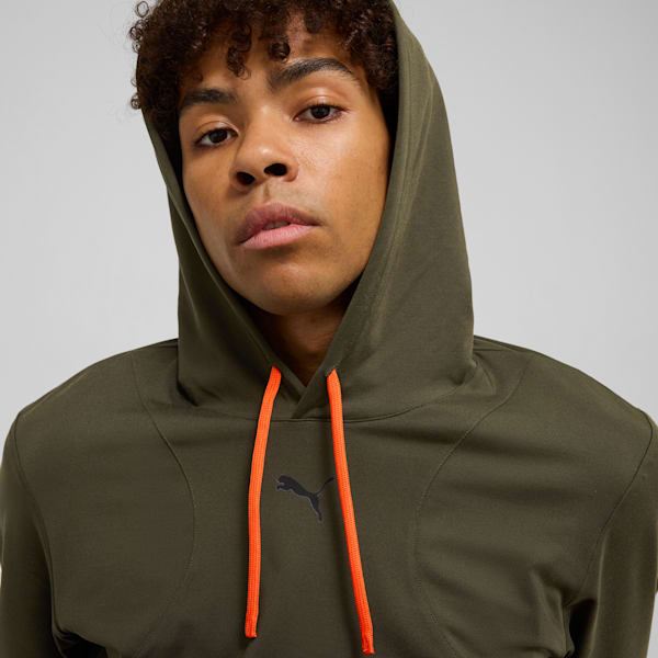 Buzo con capucha CLOUDSPUN para hombre, Dark Olive-PUMA Black, large-ARG