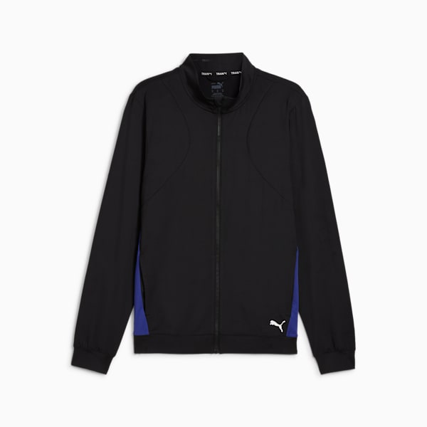 CLOUDSPUN Full-Zip Jacket Men, PUMA Black-Lapis Lazuli, large-ZAF