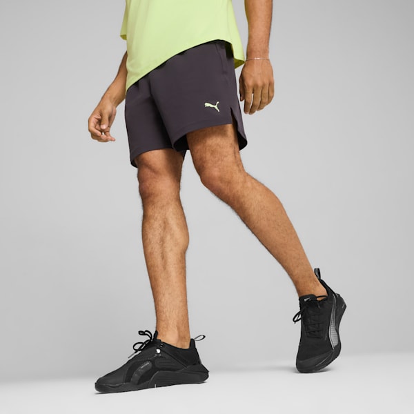 Shorts ENERGY 7-Stretch para hombre, Flat Dark Gray-Fizzy Apple, large-ARG