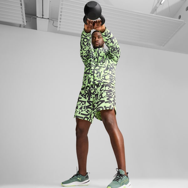 PUMA FIT All-Over Print Jacket Men, Galactic Gray, large-ZAF