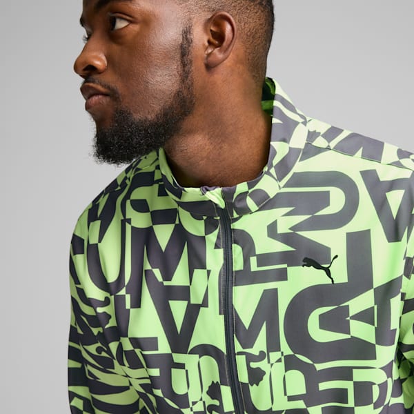 PUMA FIT All-Over Print Jacket Men, Galactic Gray, large-ZAF