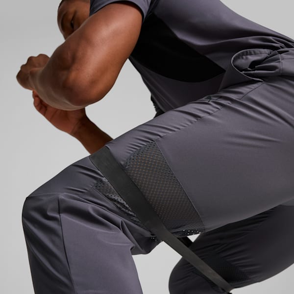 Pantalones con tejido de malla para hombre, Galactic Gray, large-ARG