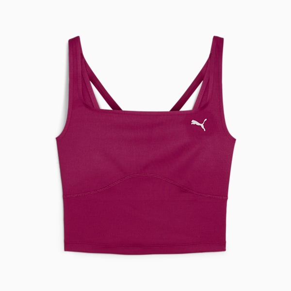 Top deportivo en rib STUDIO CLOUDSPUN para mujer, Magenta Gleam, large-ARG