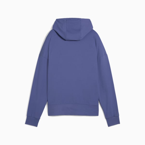 CLOUDPSUN Hoodie Women, Blue Crystal, large-MEX