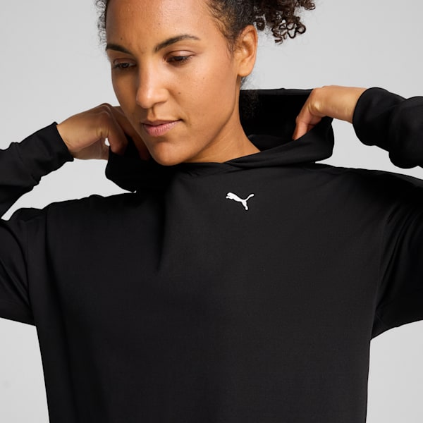 Buzo con capucha CLOUDPSUN para mujer, PUMA Black-PUMA White, large-ARG
