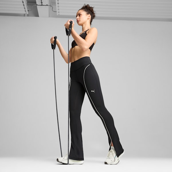 Leggings acampanados tiro alto CLOUDSPUN para mujer, PUMA Black, large-ARG
