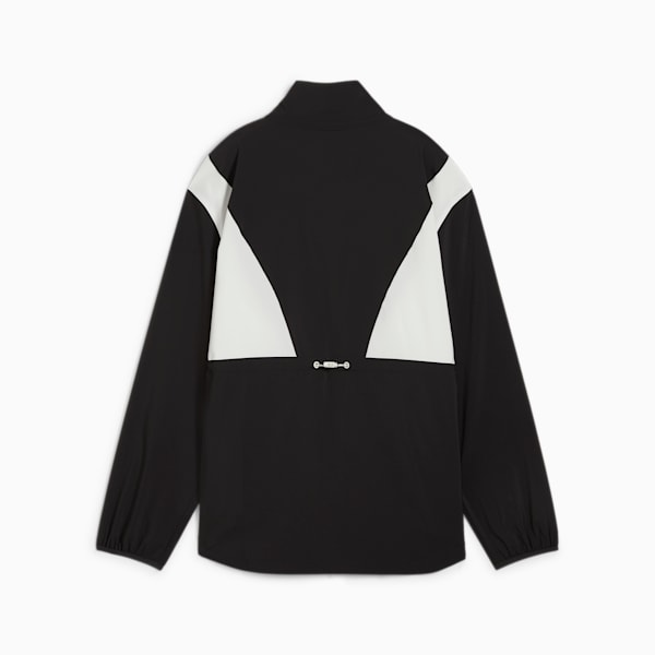 Campera larga de entrenamiento tejida para mujer, PUMA Black, large-ARG