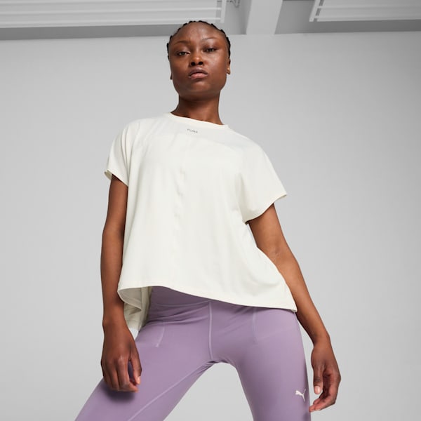 Remera CLOUDSPUN Mix para mujer, Vapor Gray, large-ARG
