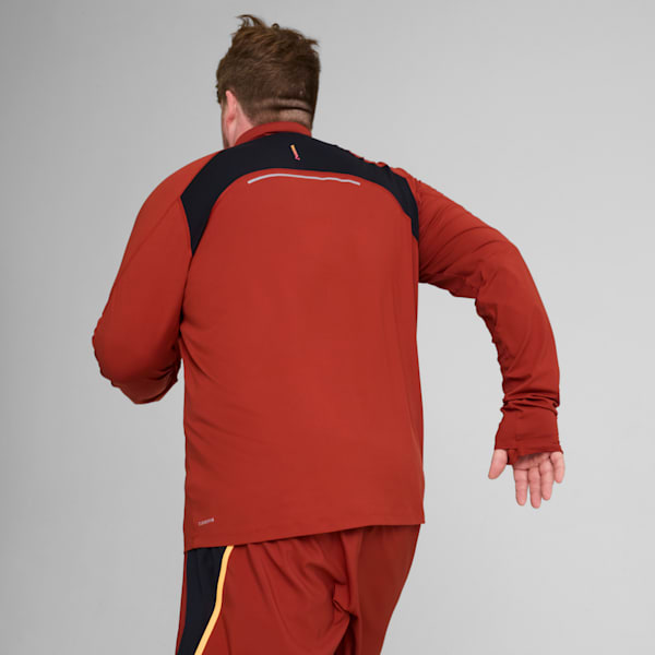 PUMA RUN CLOUDSPUN Quarter-Zip Top Men, Mars Red, large-MEX