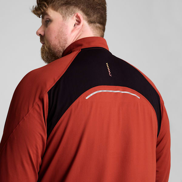 PUMA RUN CLOUDSPUN Quarter-Zip Top Men, Mars Red, large-MEX