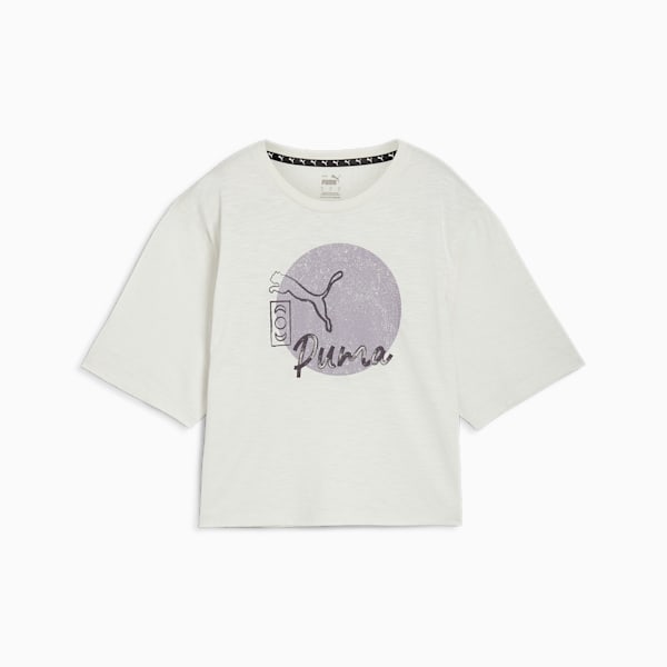 Remera corta STUDIO para mujer, Vapor Gray, large-ARG