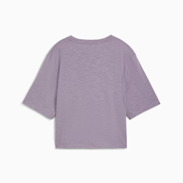 Remera corta STUDIO para mujer, Pale Plum, large-ARG
