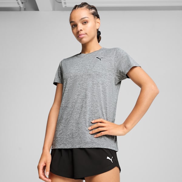 TAD ESSENTIALS Heather Tee Women, Medium Gray Heather, large-ZAF