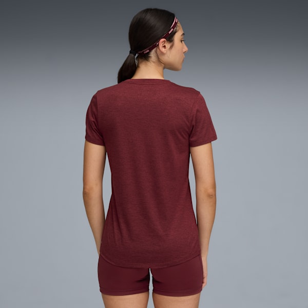 TAD ESSENTIALS Heather Tee Women, Ruby Shimmer Heather, large-ZAF